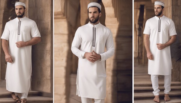 Explore nos qamis à manches courtes tendances et élégants